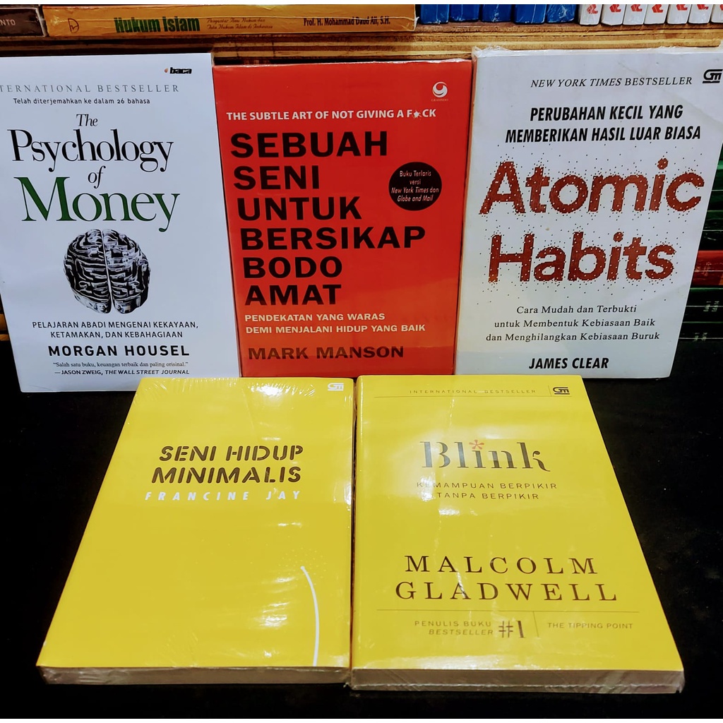 Jual Paket Buku Motivasi Terbaru Buku Blink Atomic Habits Seni Hidup