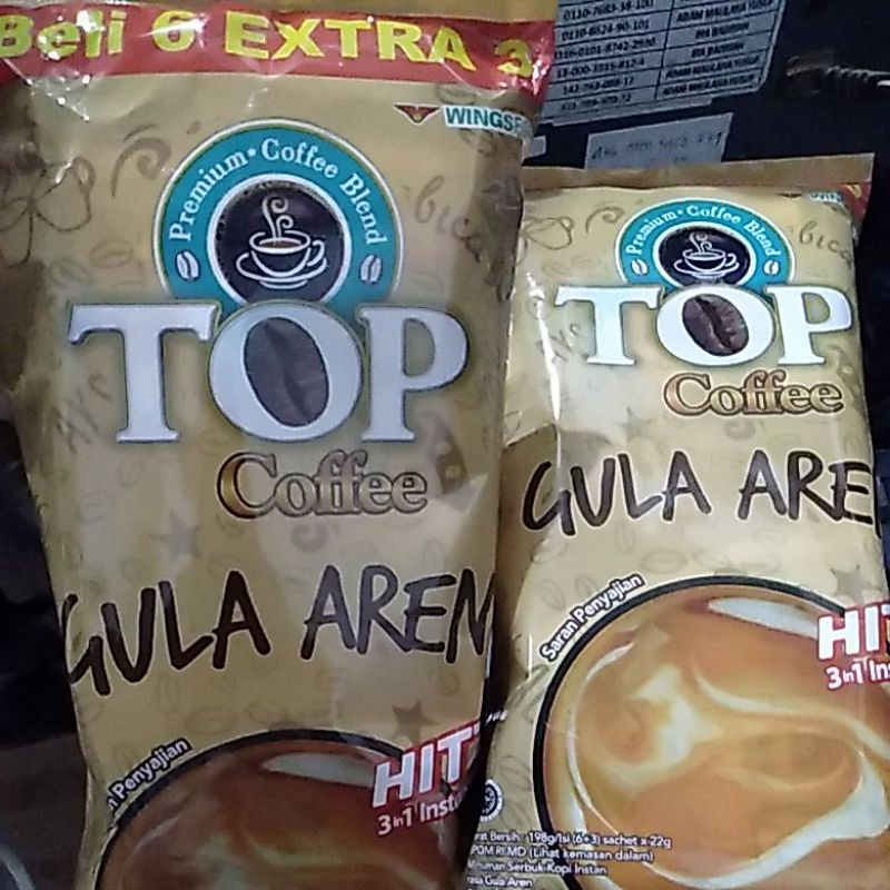 Jual Kopi Top Gula Aren 1 Pack 6 3 9 Sachet Shopee Indonesia