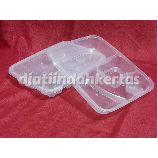 Jual Sedang Diskon Thinwall Sekat Mika Bento Bening Tray Bento