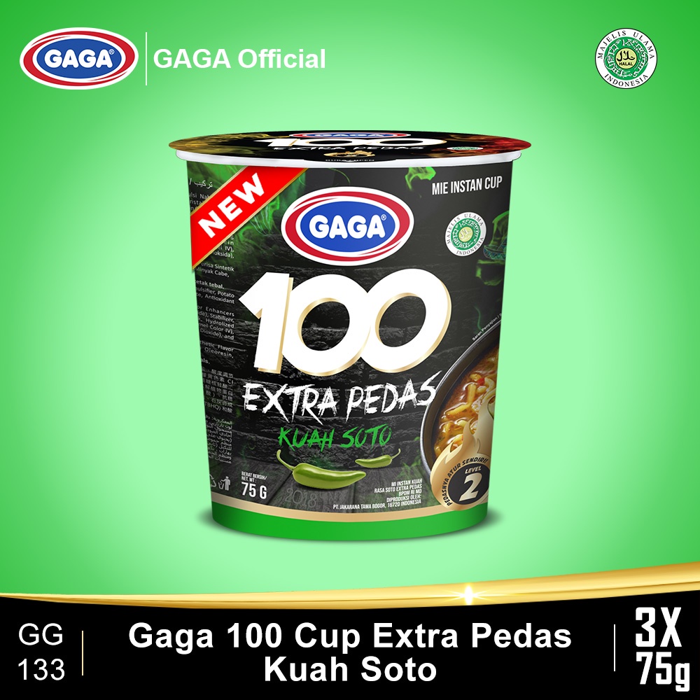 Jual Gaga Cup Extra Pedas Kuah Soto Pcs Gg Shopee Indonesia