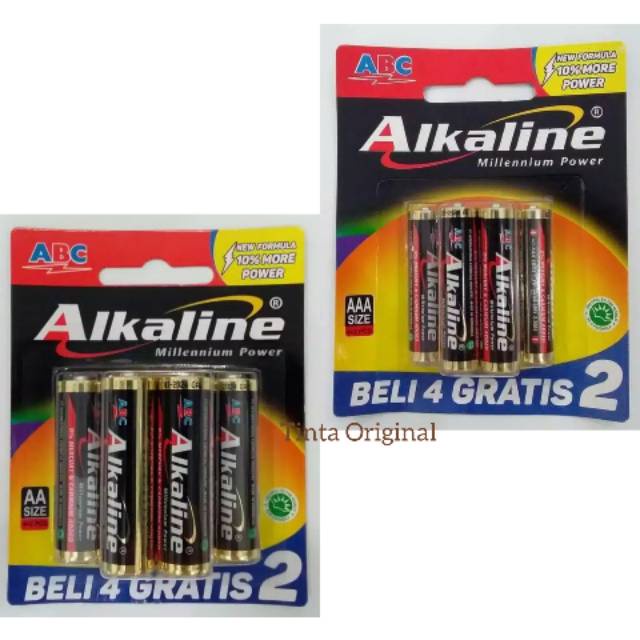 Jual Baterai Battery Batere Abc Alkaline Aa Aaa Isi Pcs V Shopee