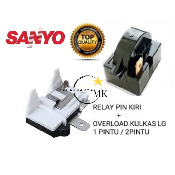 Jual Relay Pin Kiri Ptc Overload Kulkas Sanyo Pintu Pintu