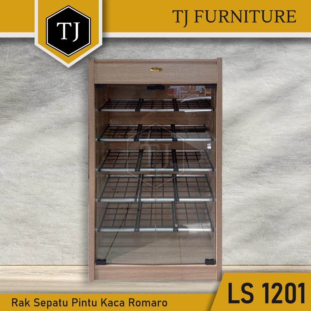 Jual Rak Sepatu Lemari Sepatu Pintu Kaca Romaro Ls Shopee