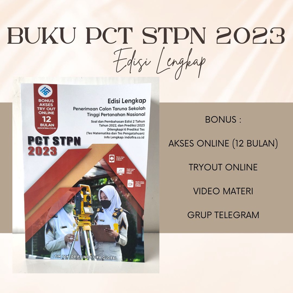 Jual BUKU PCT STPN Sekolah Tinggi Pertanahan Nasional 2023 Edisi