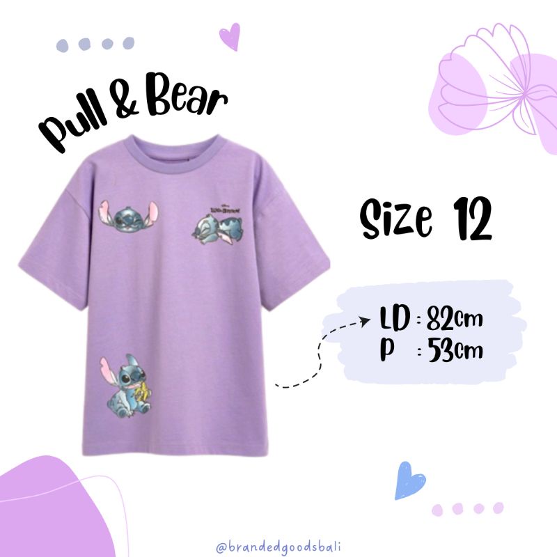 Jual Lilo Stitch Tshirt Pull N Bear Kaos Stitch Ber Shk A Shopee