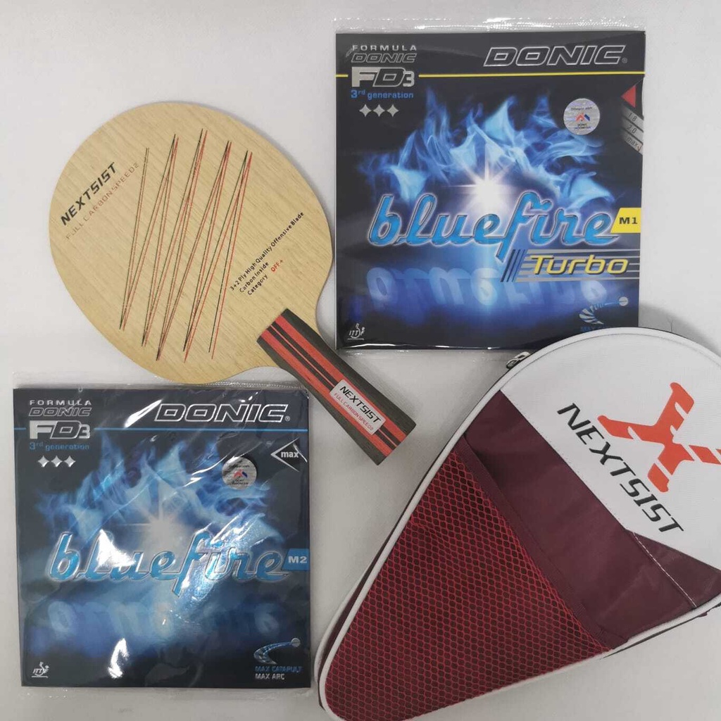 Jual Bat Pingpong Carbon Plus Karet Donic Set Shopee Indonesia