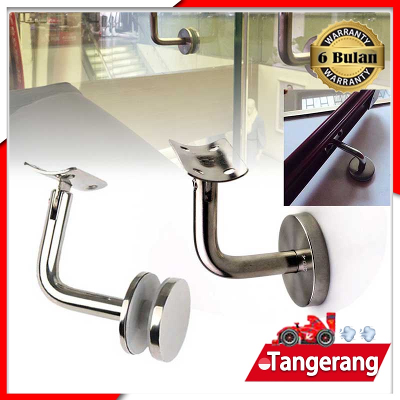 Jual Bracket Handrail Stainless Tembok Adjustable Flexible 60x60 Mm