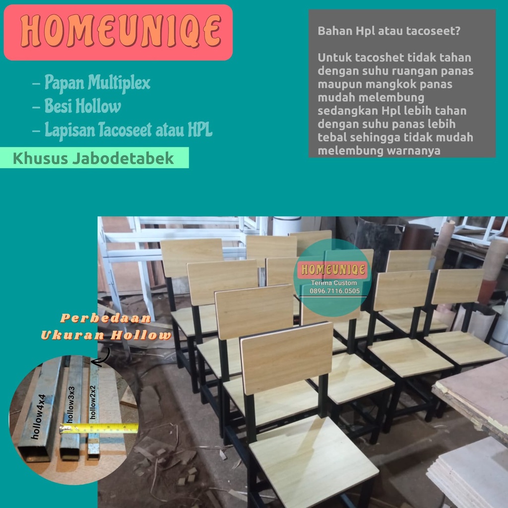 Jual Homeuniqe Kursi Sandar Kursi Cafe Minimalis Unik Kursi Resto Kursi