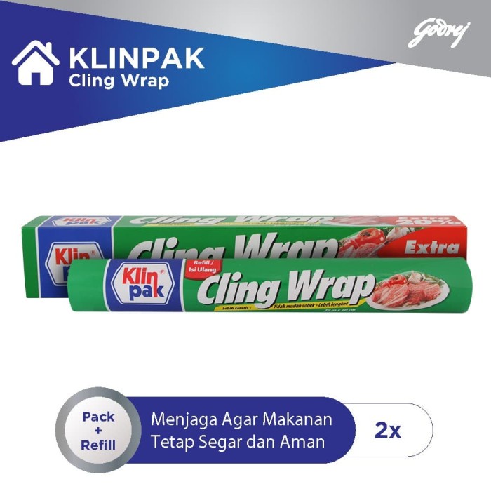 Jual KlinPak Cling Wrap 30m X 30cm Pembungkus Makanan Plastic Wrap