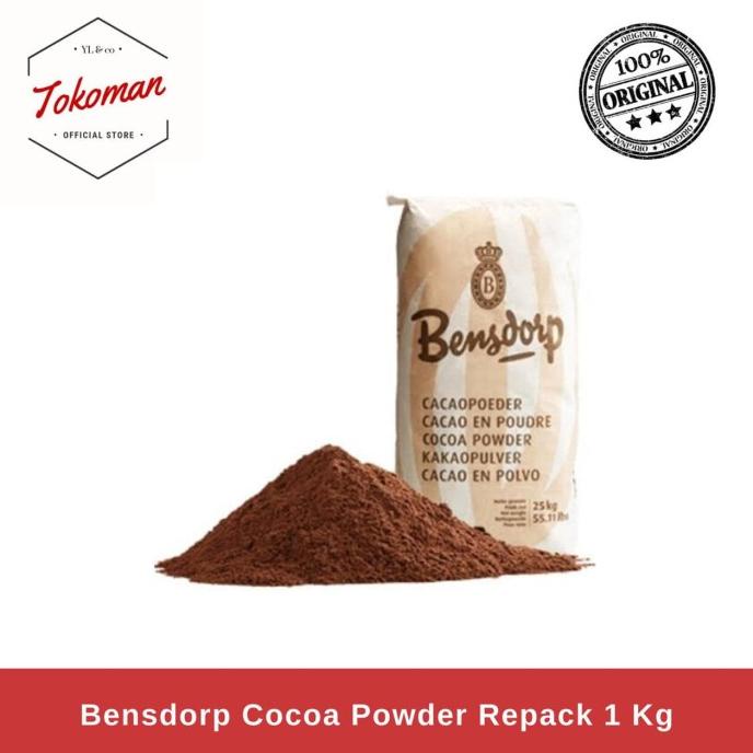 Jual Bensdorp Cocoa Powder Repack 1 Kg Coklat Bubuk Asli Tanpa