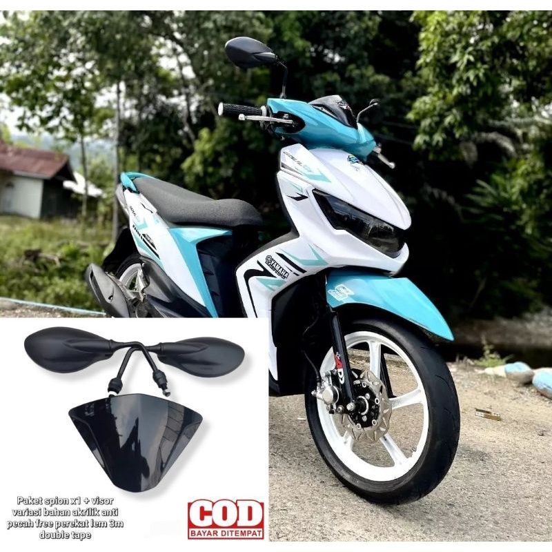 Jual Paket Variasi Kaca Spion X Plus Visor Rpm Pno Yamaha Mio Soul Gt