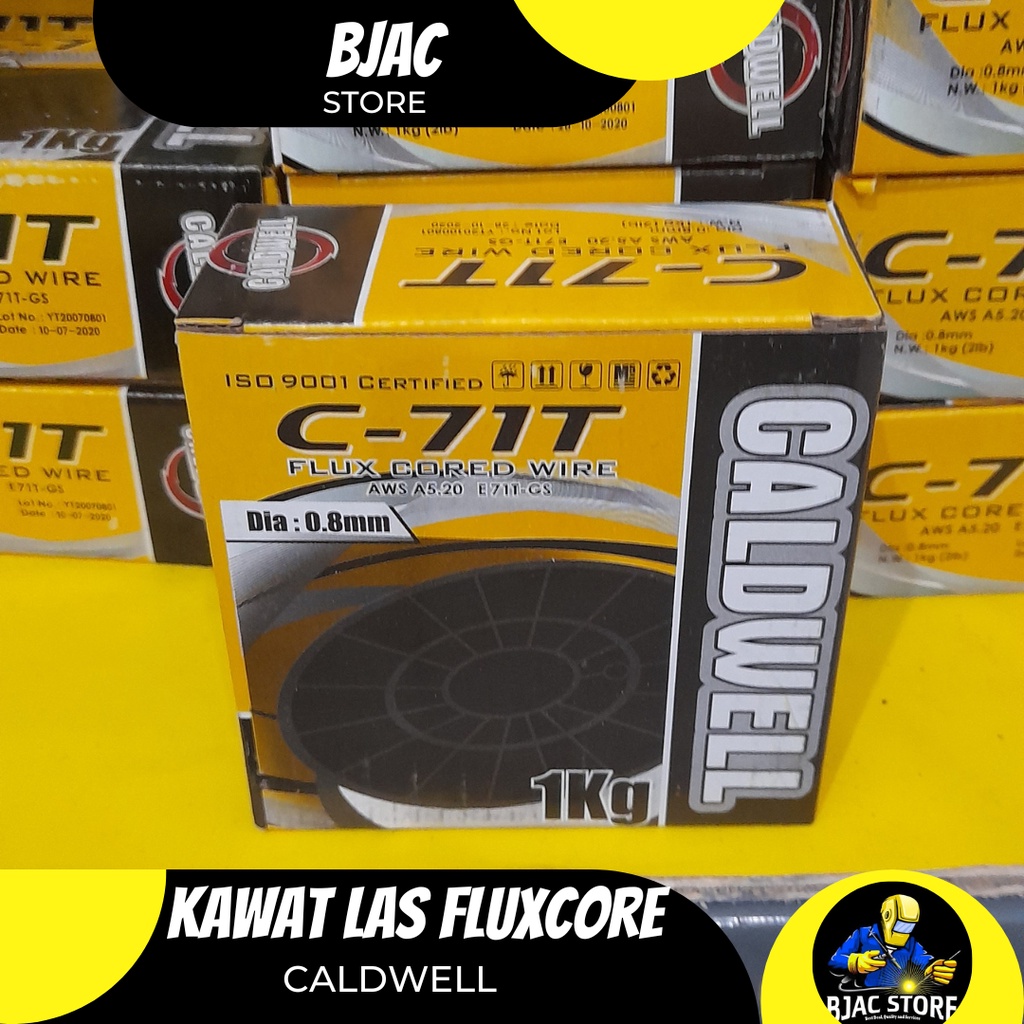 Jual KAWAT LAS FLUXCORE 1KG UKURAN 0 8MM CALDWELL Shopee Indonesia