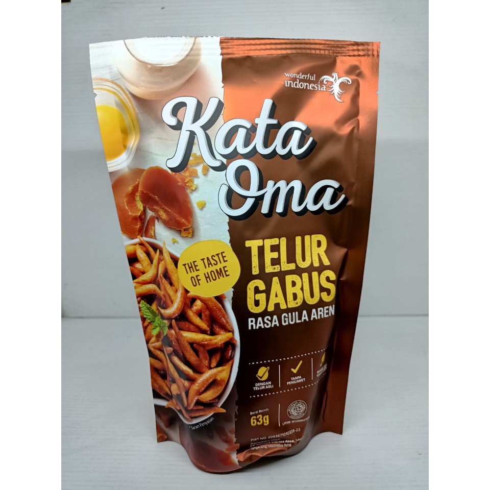 Jual Kata Oma Telur Gabus Rasa Gula Aren Gr Shopee Indonesia