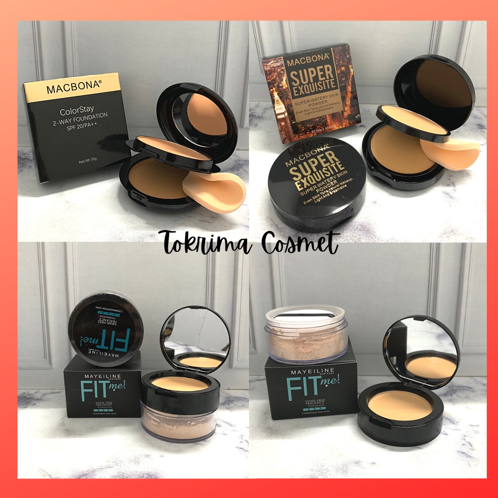 Jual Per Pcs Bedak Mcbona Cushion Twc Two Way Cake Spf Shopee Indonesia