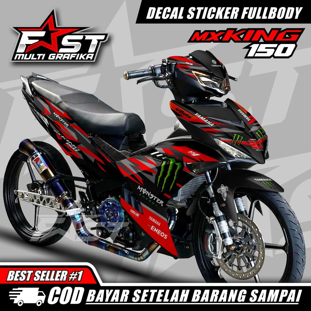 Jual Stiker Decal Motor Mx King New Full Body Simpel Livery Striping