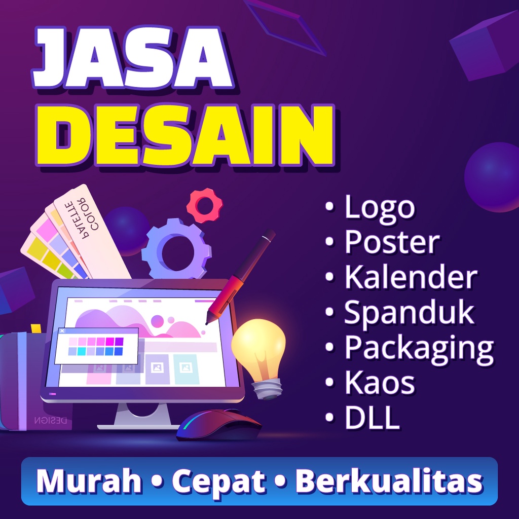 Jual Jasa Desain Logo Banner Kemasan Produk Brosur Sertifikat