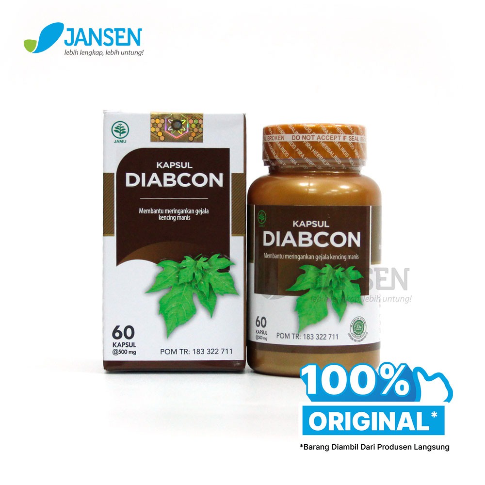 Jual Kapsul Diabcon Original 60 Kapsul X 500mg Meringankan Gejala