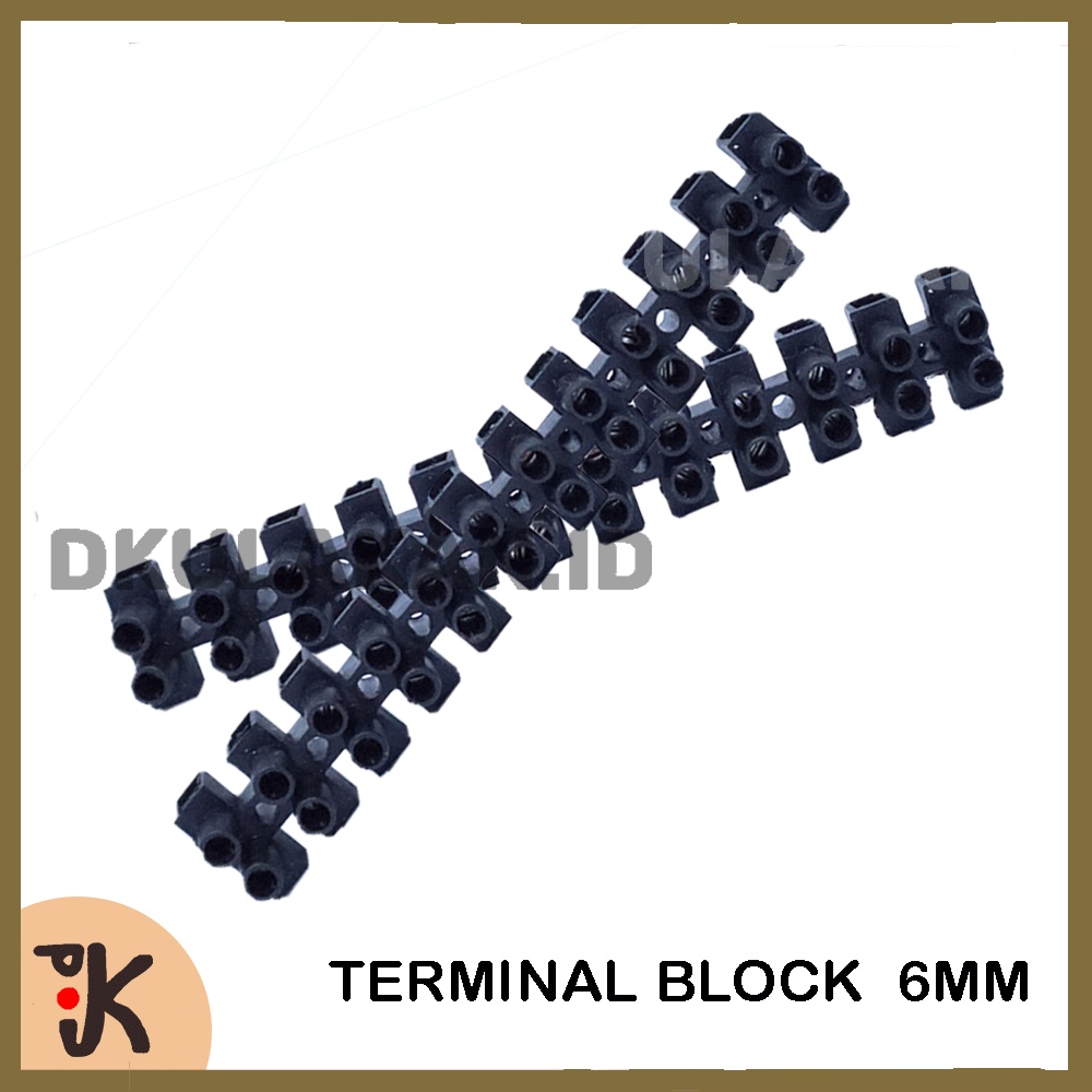 Jual TERMINAL KRUSTIN 6A 6MM TERMINAL BLOCK WARNA HITAM 6 AMPERE