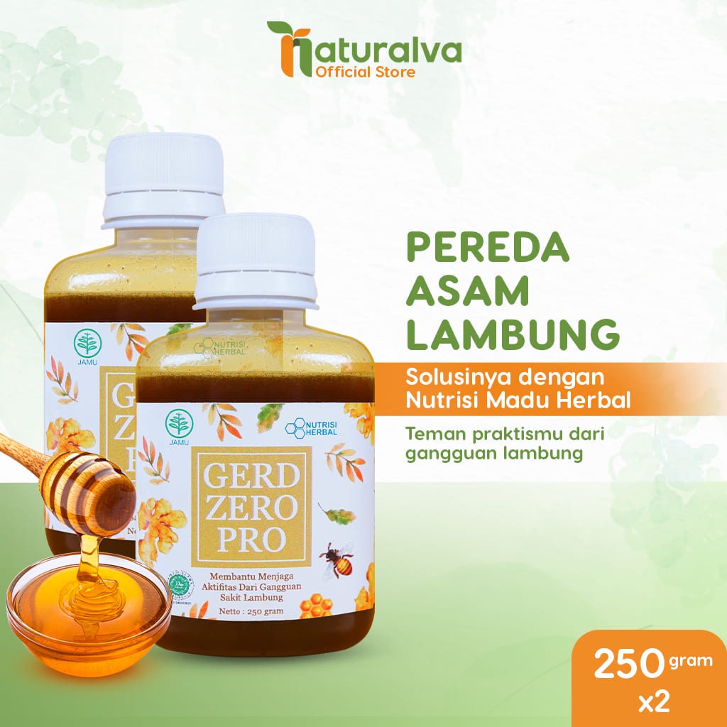 Jual Gerd Zero Pro Obat Maag Asam Lambung Herbal 250gram 2 Box