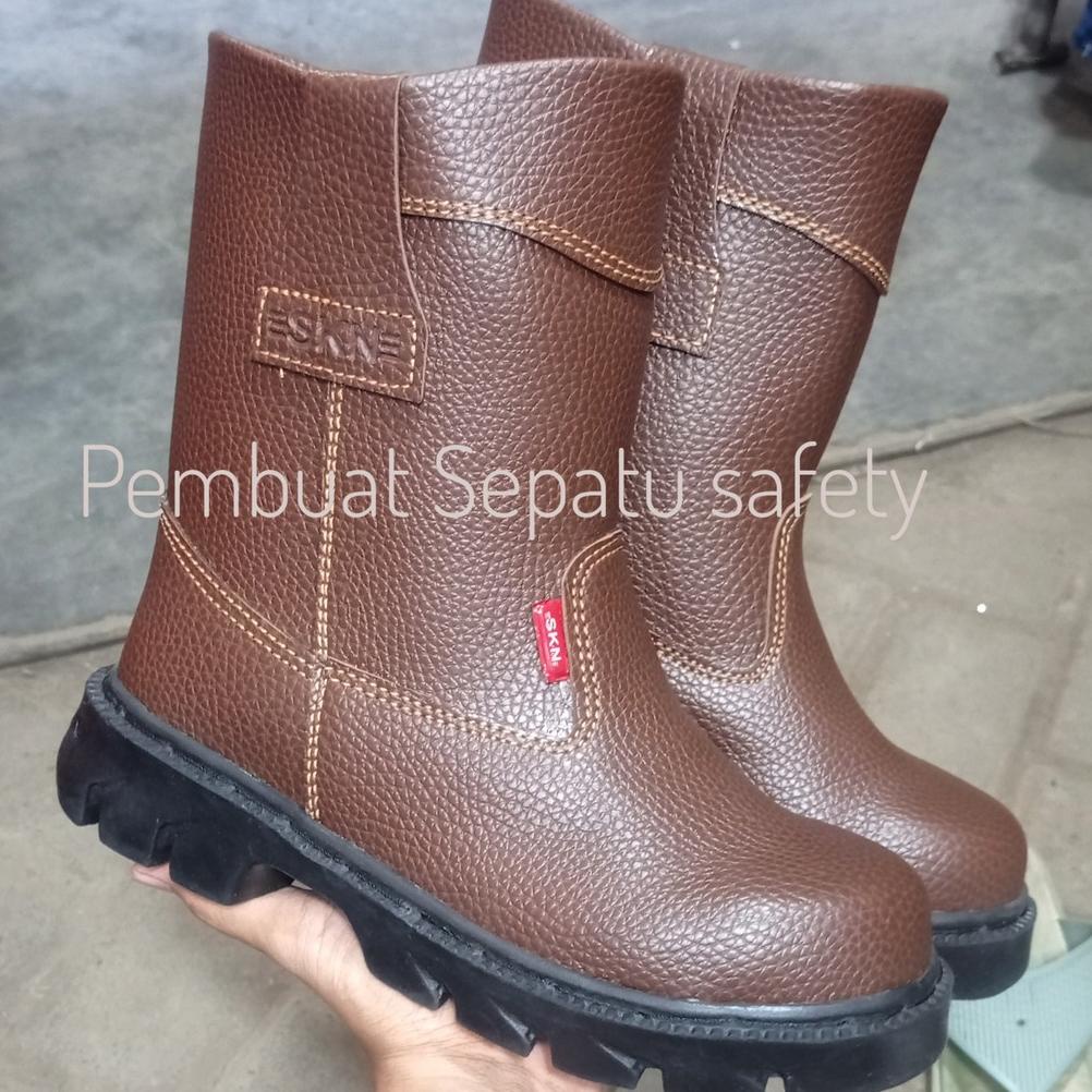 Jual Kekinian Sepatu Safety Septi Boot Ujung Besi Ter King Skn Kulit