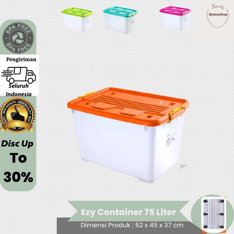 Jual Ezy Box Container Liter Kontener Kokoh Dengan Roda Tempat