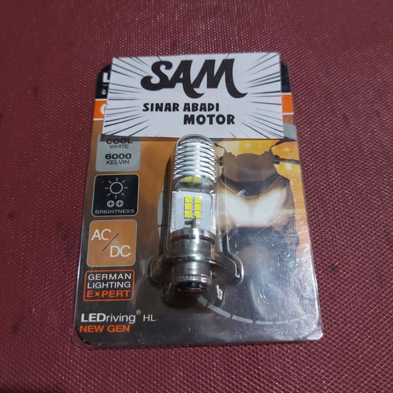 Jual Lampu Utama Motor Led K Osram Putih Ac Dc Shopee Indonesia