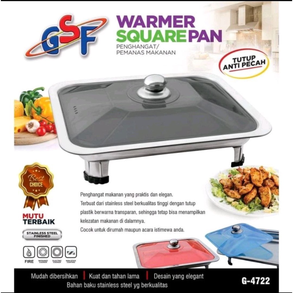 Jual GSF Kitchenware Tempat Prasmanan Stainless Set Wadah Sayur