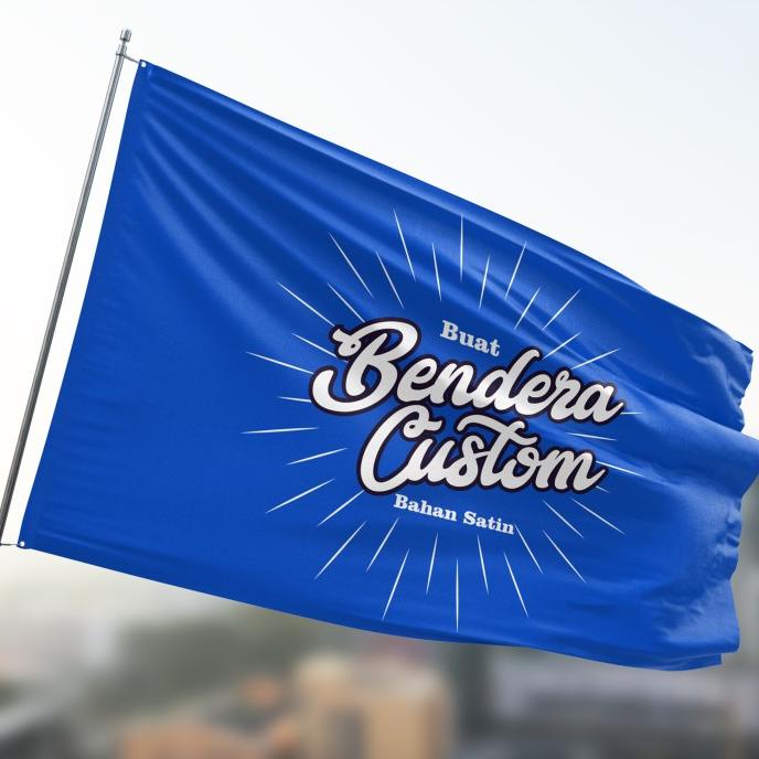 Jual Cetak Bendera Custom Murah Bahan Bendera Satin Custom Ukuran