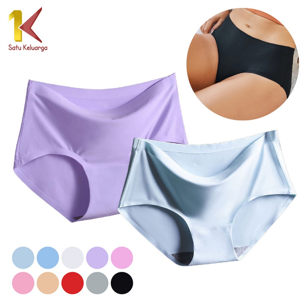 Jual Satu Keluarga Celana Dalam P38 Seamless Wanita Polos CD Cewek