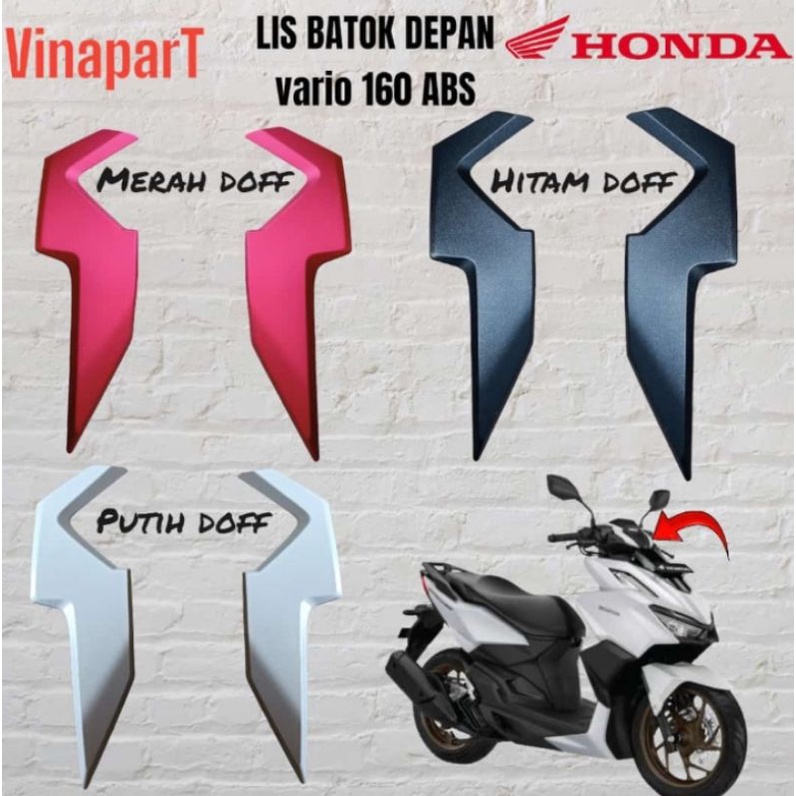 Jual Cover Handle Top Lis Batok Depan Vario Abs Kanan Kiri Putih