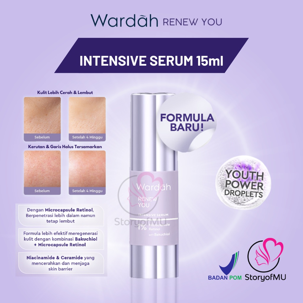 Jual WARDAH Renew You Anti Aging Intensive Serum 15ml Shopee Indonesia