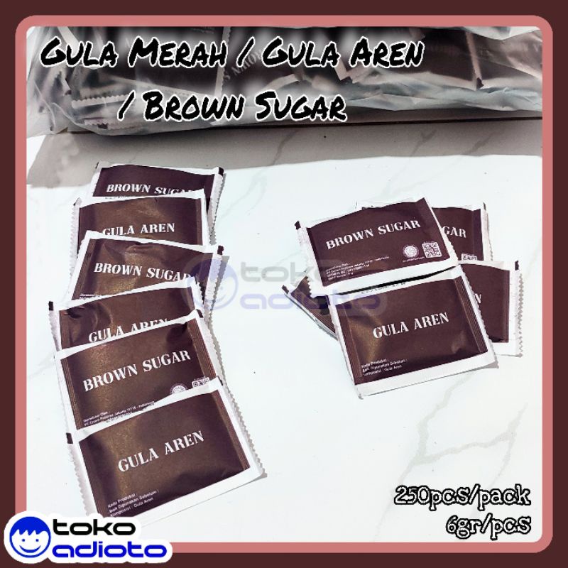 Jual Brown Sugar Kotak Gr Isi Pcs Gula Merah Sachet Gula Aren