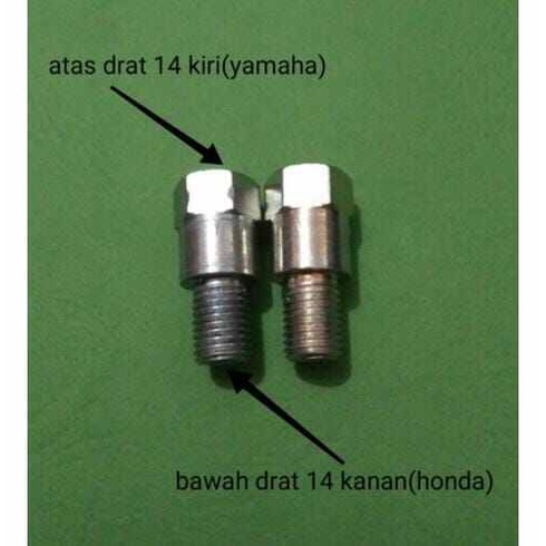 Jual Baut Sambungan Spion 14 14 Atas Kiri Bawah Kanan Honda Ke Yamaha