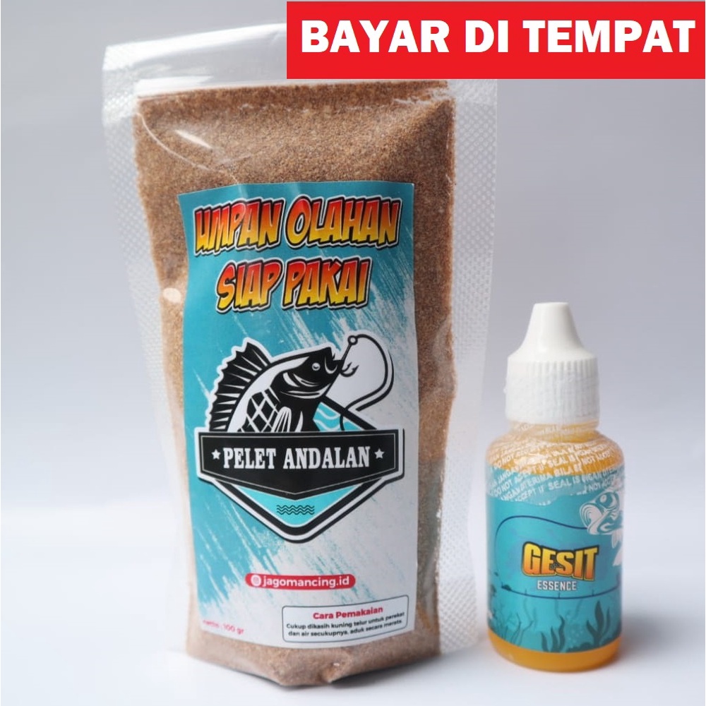 Jual Paket Umpan Olahan Pelet Andalan Plus Essen Ikan Bandeng Jaer