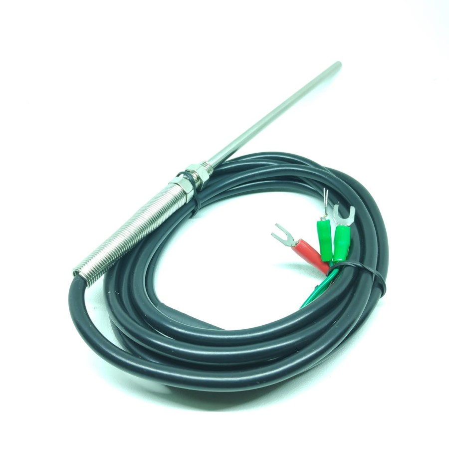 Jual Kabel Thermocouple Model Panjang PT100 RTD 150mm M8 Cable 2M