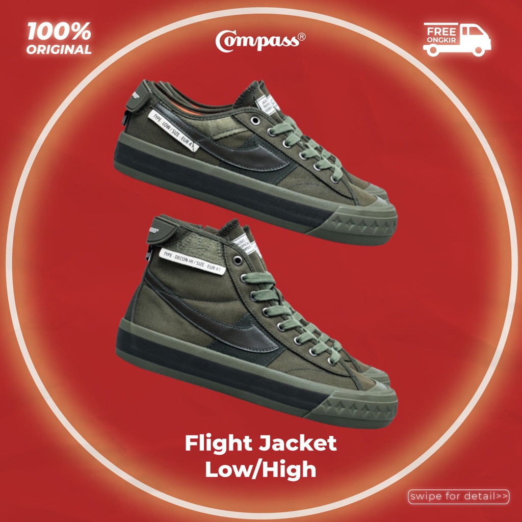 Jual Original Sepatu Compass Flight Jacket Low Hgih Shopee Indonesia