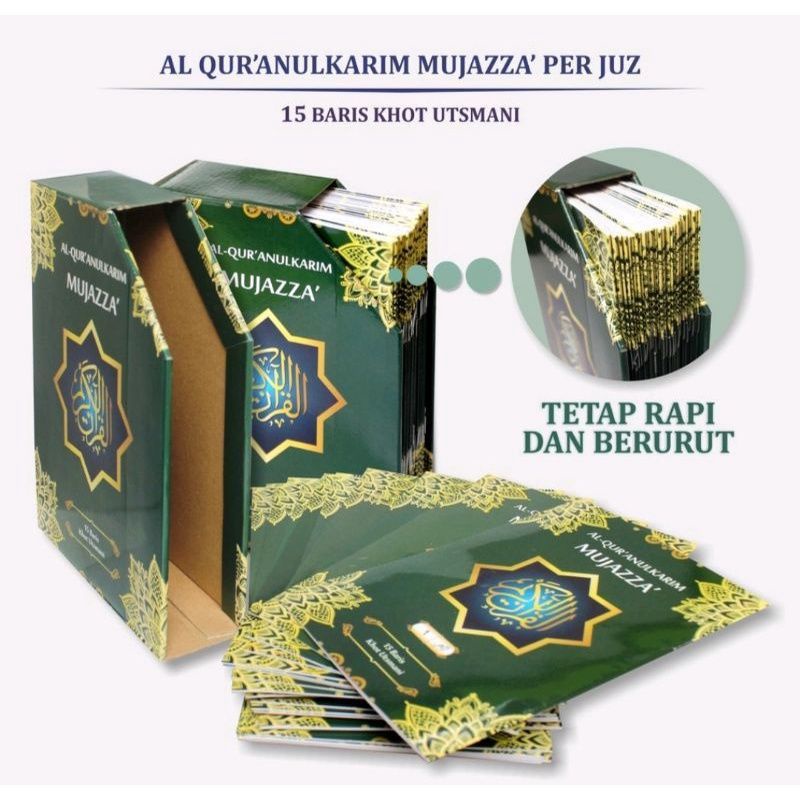 Jual Alquran Per Juz Samsia A5 Alquran Mujazza Khat Utsmani 15 Baris