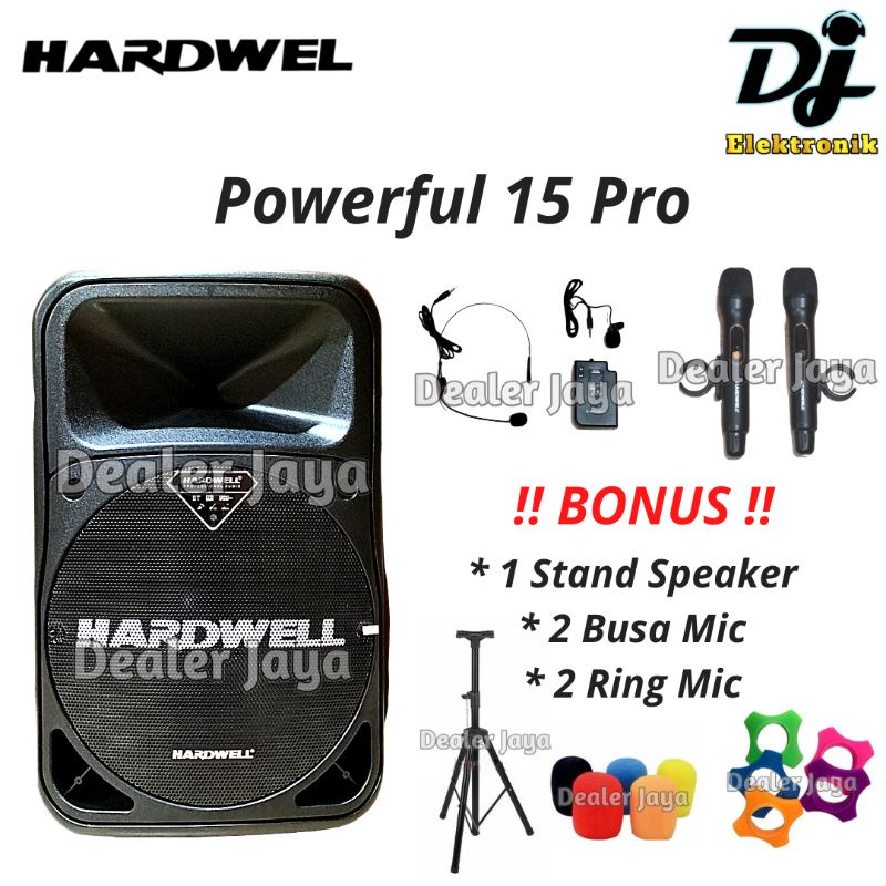 Jual Speaker Portable Hardwell POWERFULL 15 PRO POWERFUL 15PRO 15