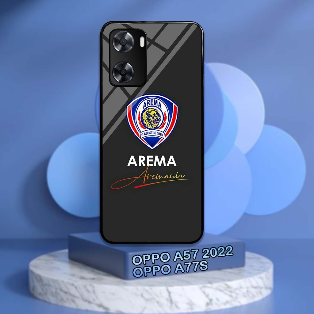 Jual CASE GLOSSY Oppo A57 2022 A77S CASING HP KILAU Motif AREMA