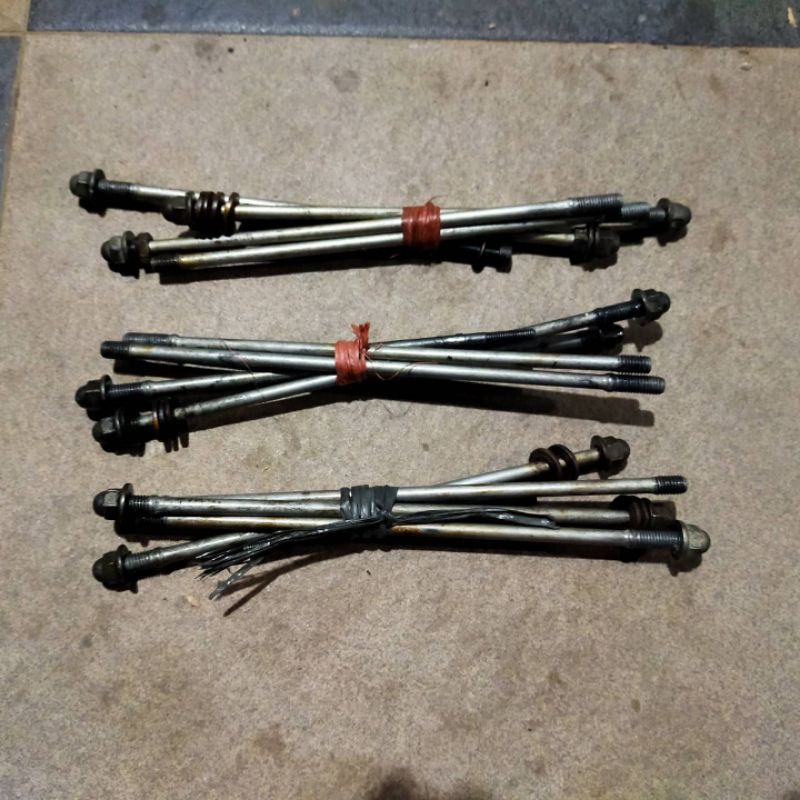 Jual Baut Ancer Set Tusuk Sate Tiger Revo Original Copotan Motor