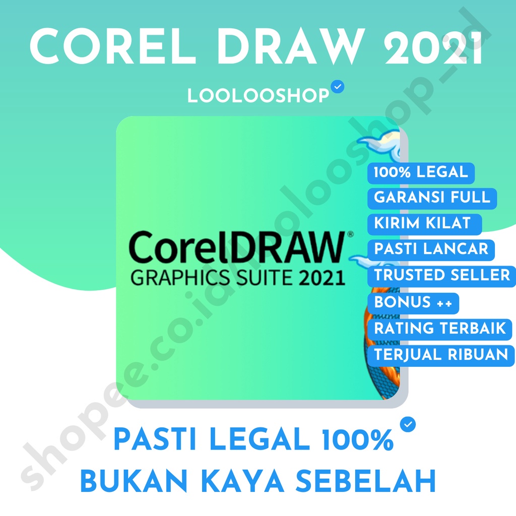 Jual Corel Draw CorelDRAW Graphics Suite 2021 2022 Full Version LOOLOO