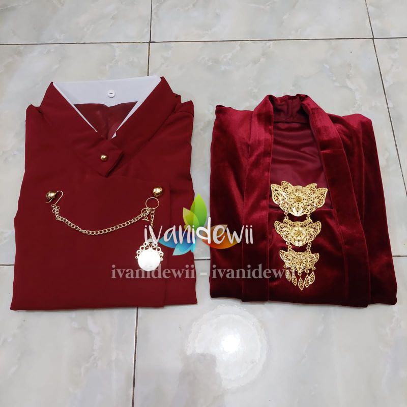 Jual Couple Baju Adat Baju Prewed Kebaya Beskap Solo Warna