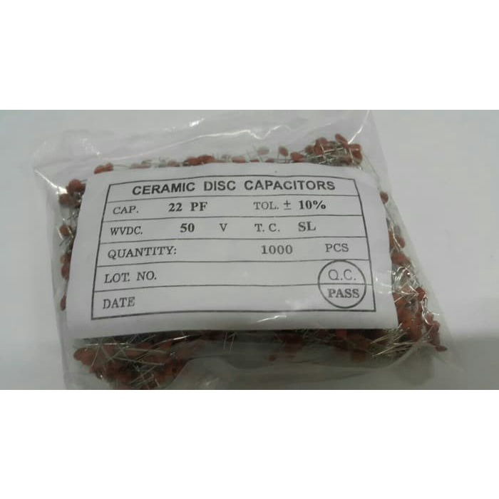 Jual Kapasitor Capacitor Keramik Ceramic Pf Pf V Per