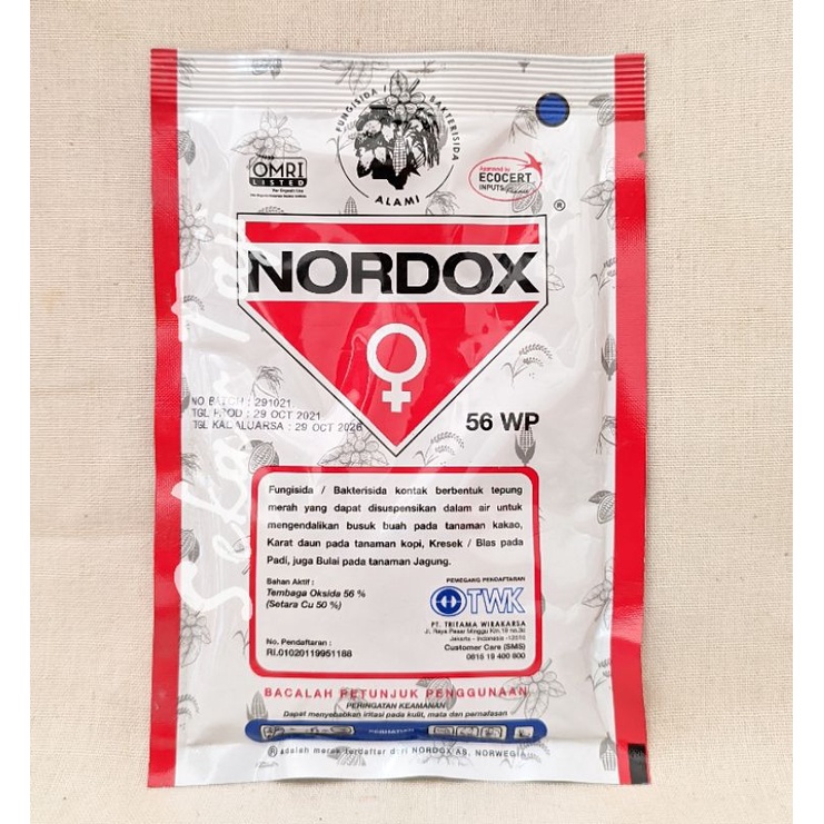 Jual NORDOX 57 WP 100 GRAM FUNGISIDA BAKTERISIDA Mengendalikan Busuk