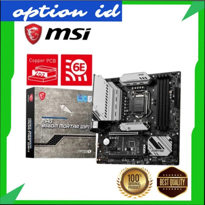 Jual Motherboard Msi Mag B M Mortar Wifi Intel B Lga Micro