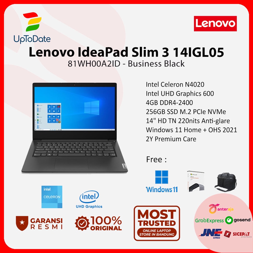 Jual Lenovo Ideapad Slim Igl A Id Celeron N Gb Gb W