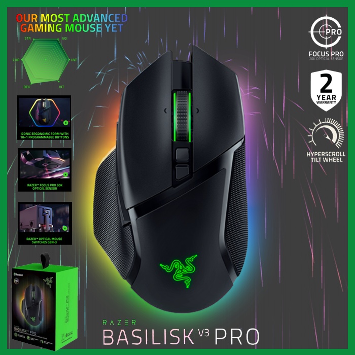 Jual Razer Basilisk V3 Pro Advanced Customizable Wireless RGB Gaming