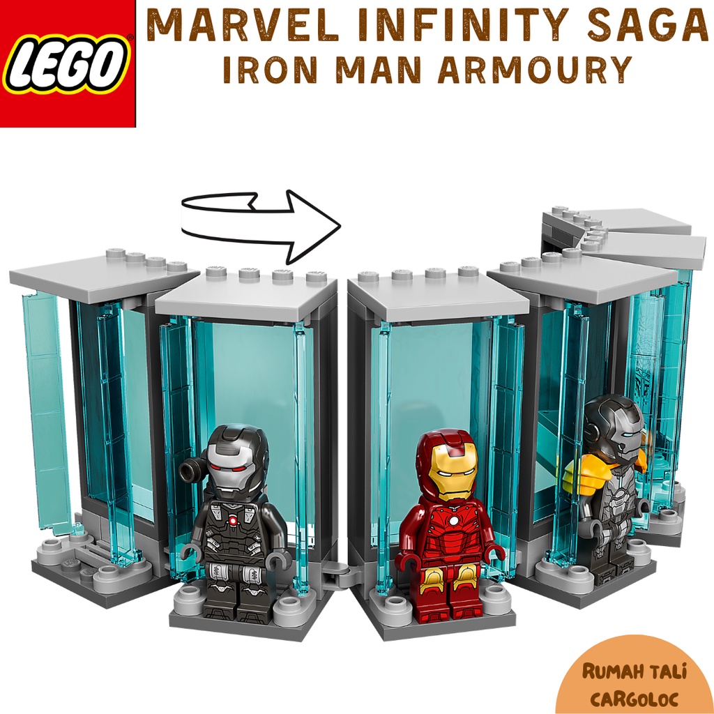 Jual LEGO MARVEL THE INFINITY SAGA IRON MAN ARMOURY Shopee Indonesia