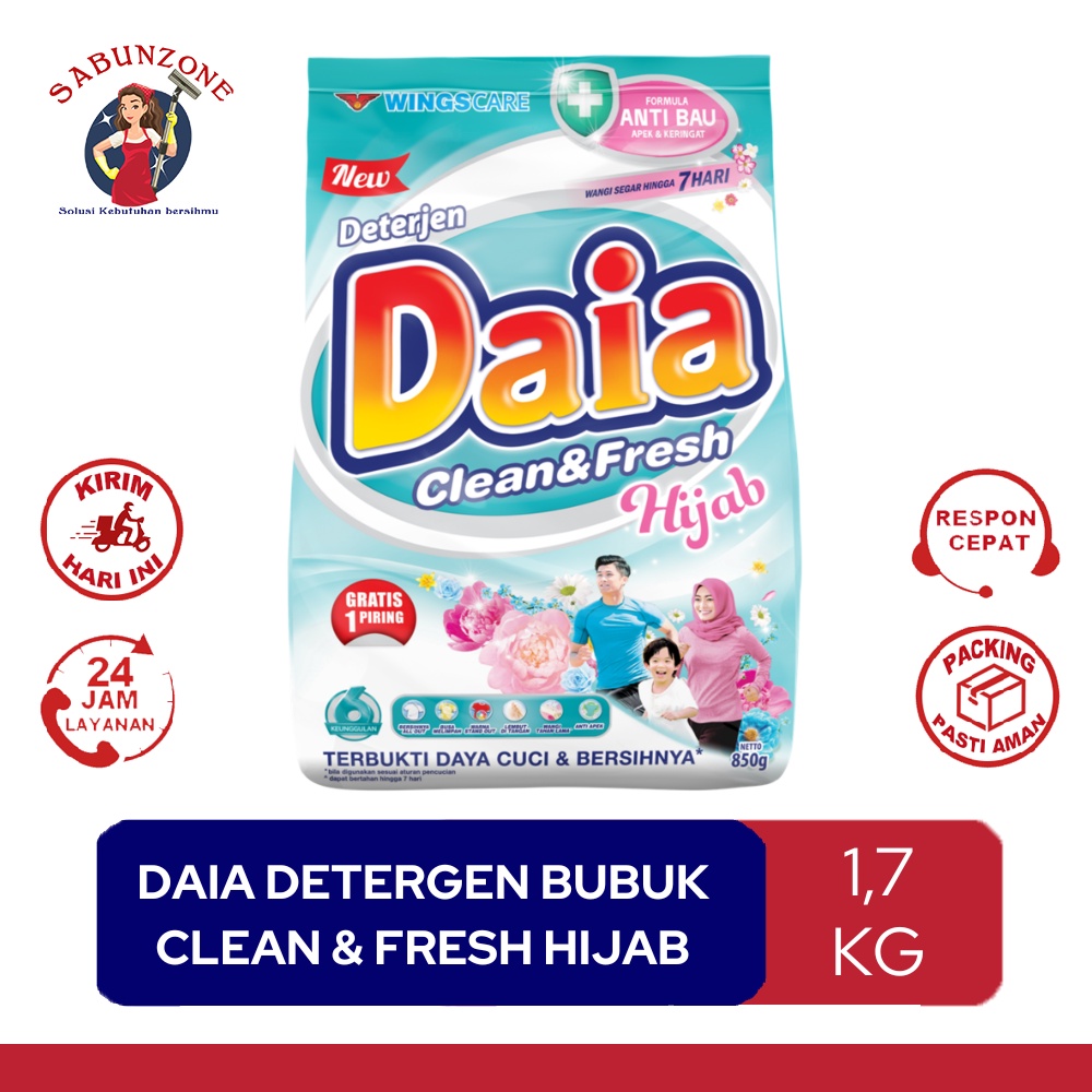 Jual Deterjen Detergen Bubuk Daia Putih Floral Blossom Orange