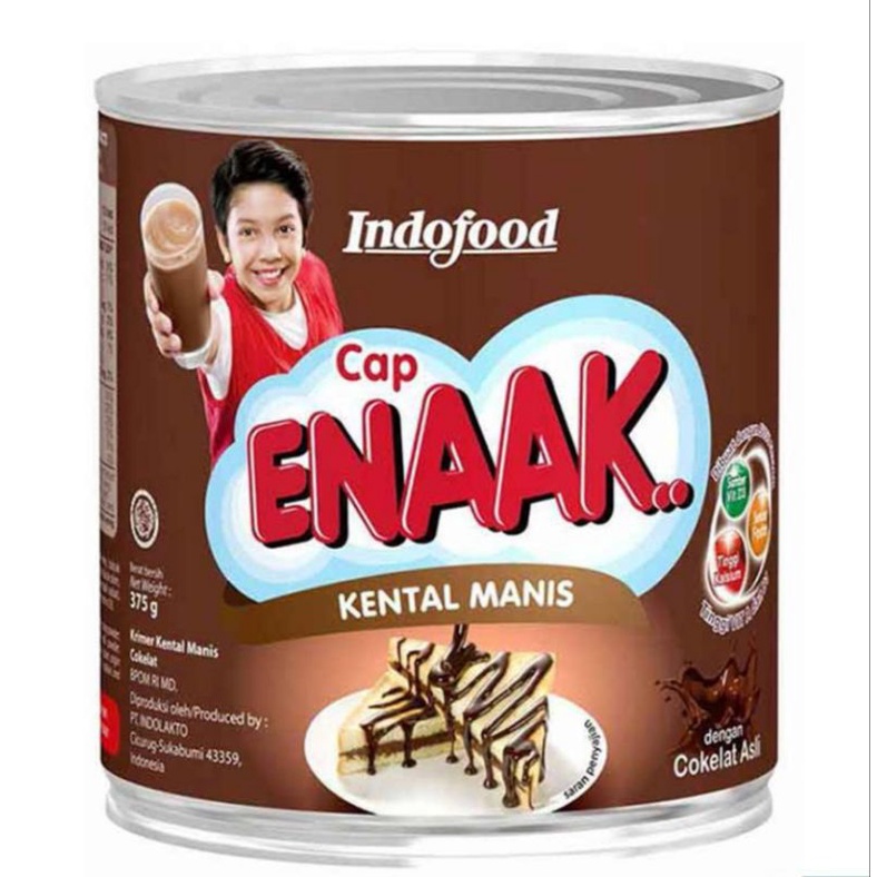 Jual Susu Krimer Kental Manis Indofood Cap Enaak Cokelat Kaleng G